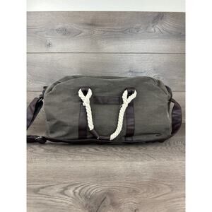 Tommy Bahama Weekend Bag Olive Green Duffel Duffle Luggage Shoulder Strap Rope